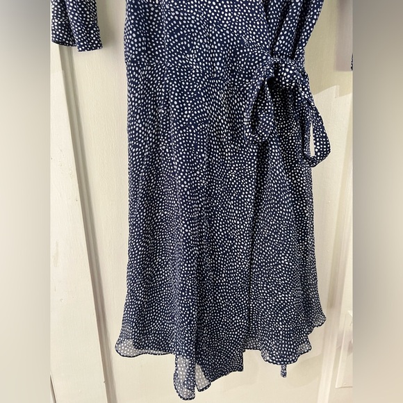 Diane Von Furstenberg Irina Wrap Chiffon Mini Dress 8 - Picture 7 of 13